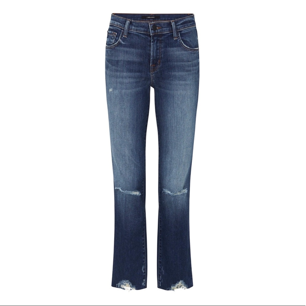 J Brand SELENA MID RISE CROP Revoke Destruct Size 27